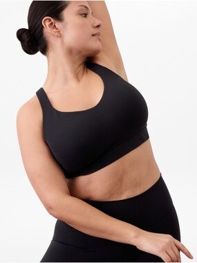 Athleta Perfect Form Sports Bra, Black, Medium D-DD